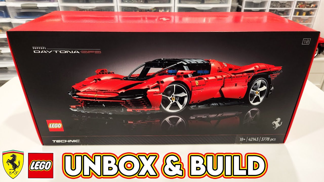 Building LEGO Technic Ferrari Daytona SP3