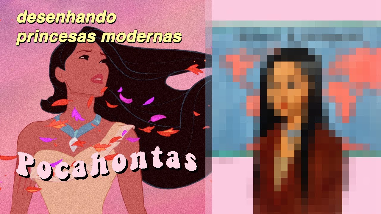 Desenhando princesas da Disney modernas: POCAHONTAS