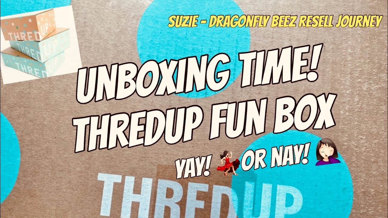 UNBOXING ThredUP Fun Box ! KATE♠️SPADE, Stella & Dot #threduprescuebox  #thredupunboxing