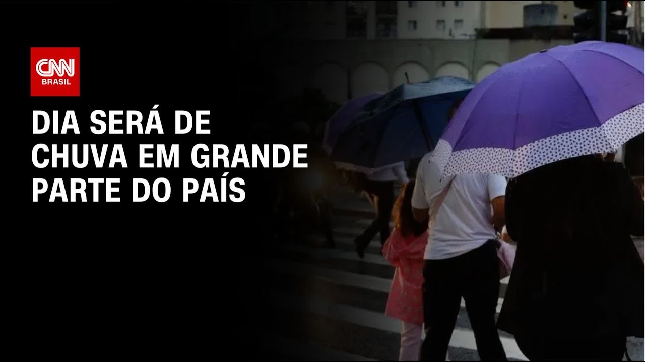 Previsão do tempo: dia será de chuva em grande parte do país | CNN NOVO DIA
