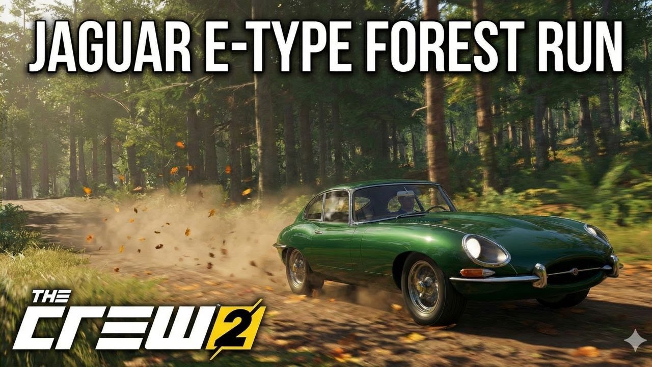 Jaguar E Type Forest Run | ASMR | The Crew 2