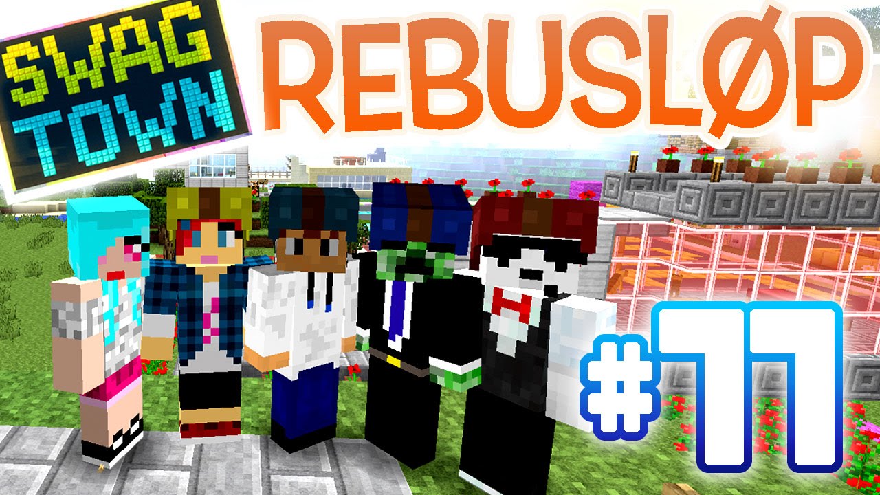 REBUSLØP! - Swag Town #77 Del 1 (Norsk Minecraft)