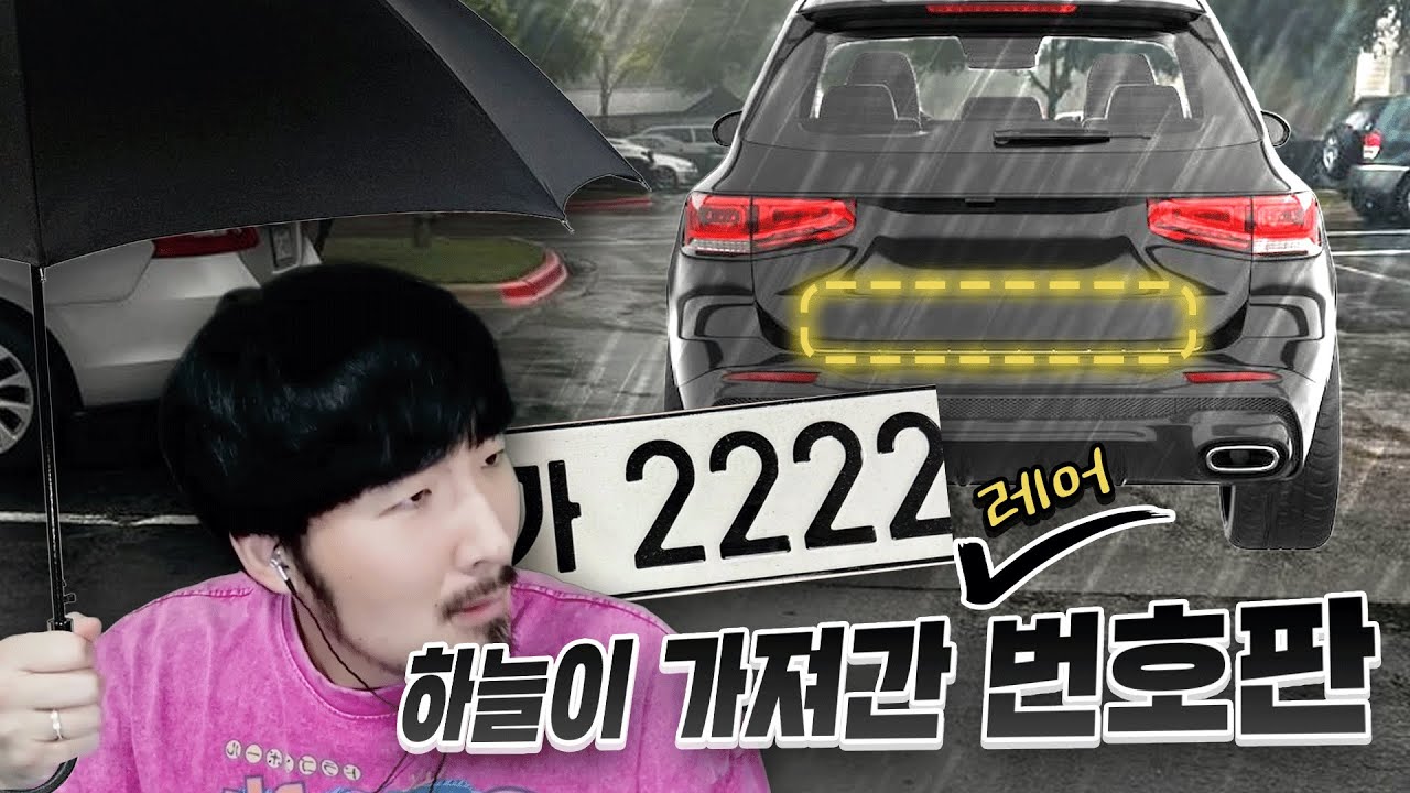 차번호판 2222를 하늘이 떼어간 이야기