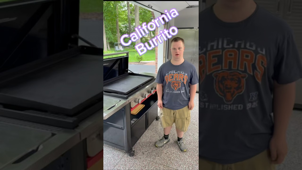 California Burrito on the Weber Slate Griddle! ​⁠@GrillwithWeber #webergrills #bbq #cooking #food