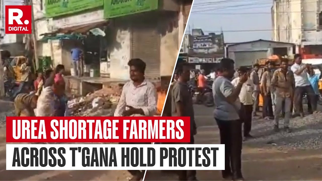 Farmers Across Telangana Hold Protest Amid Urea Shortage, Several Fertilizers Shop Set On Fire