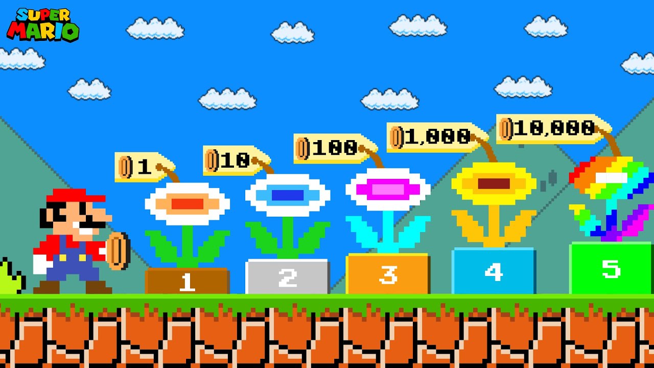 Can Mario Buy all the Flowers in Super Mario Bros.?