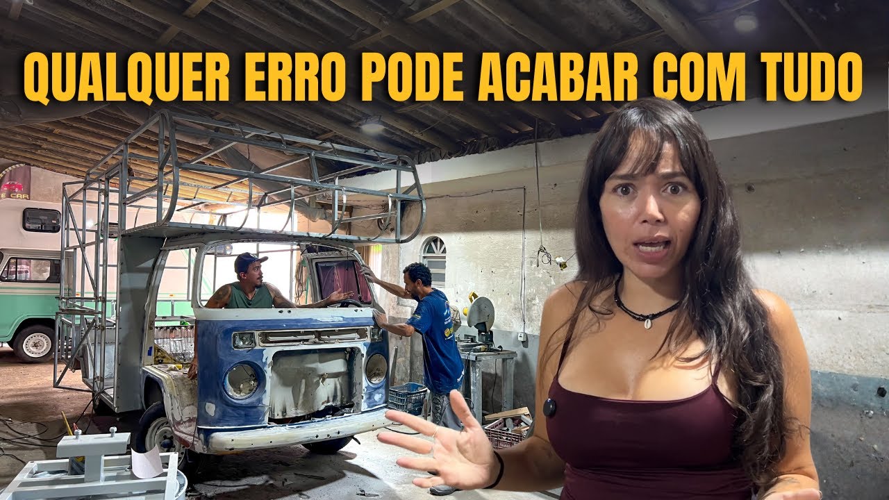 SAFARI ARTESANAL: O momento mais TENSO da reforma da Kombi come&ccedil;ou