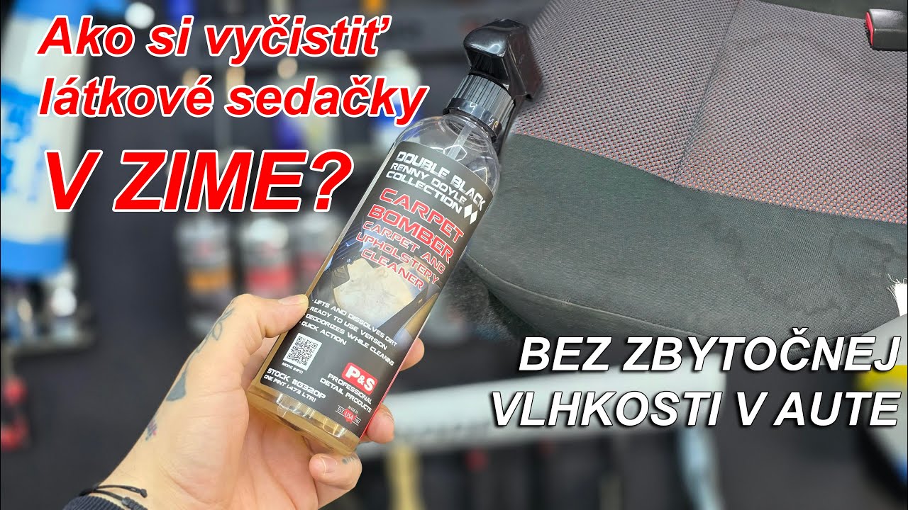 Chceš mať čisté sedačky aj v zime bez problémov? Takto to s P&S Carpet Bomber zvládne každý!