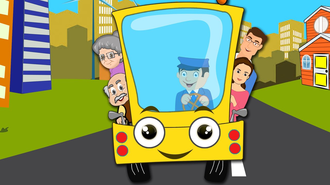 Wheels On The Bus | Nursery Rhyme With Lyrics For Children