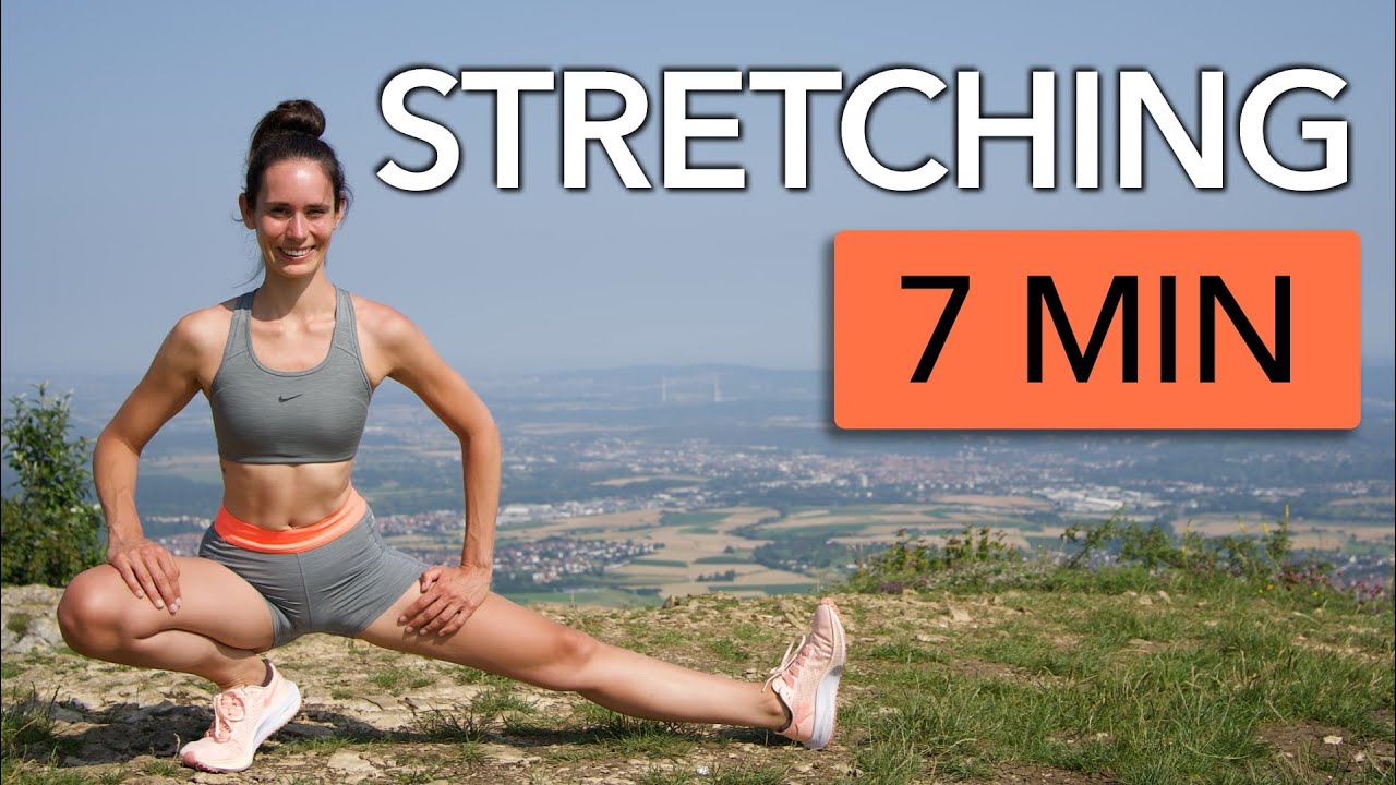 7 MIN STRETCHING AFTER RUNNING WORKOUT - STANDING POST RUN STRETCHES