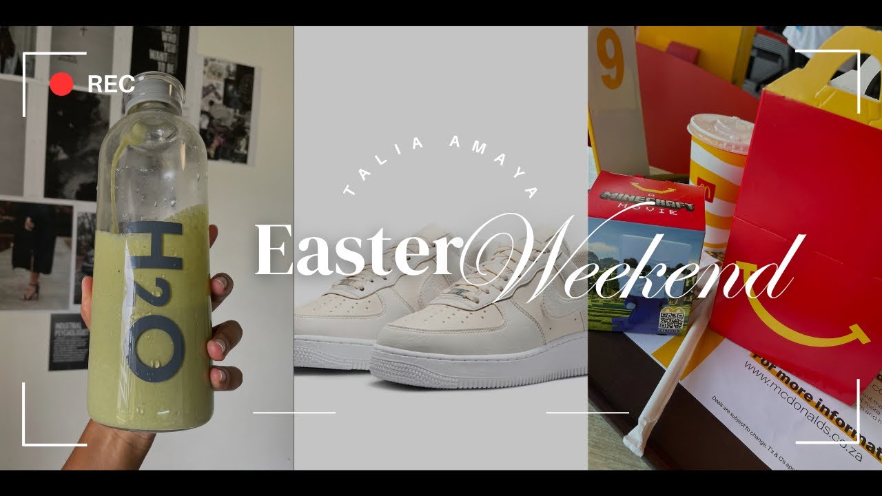 #vlog~Easter Weekend|Studying|Running Errands|Moringa Powder Smoothie|Skincare