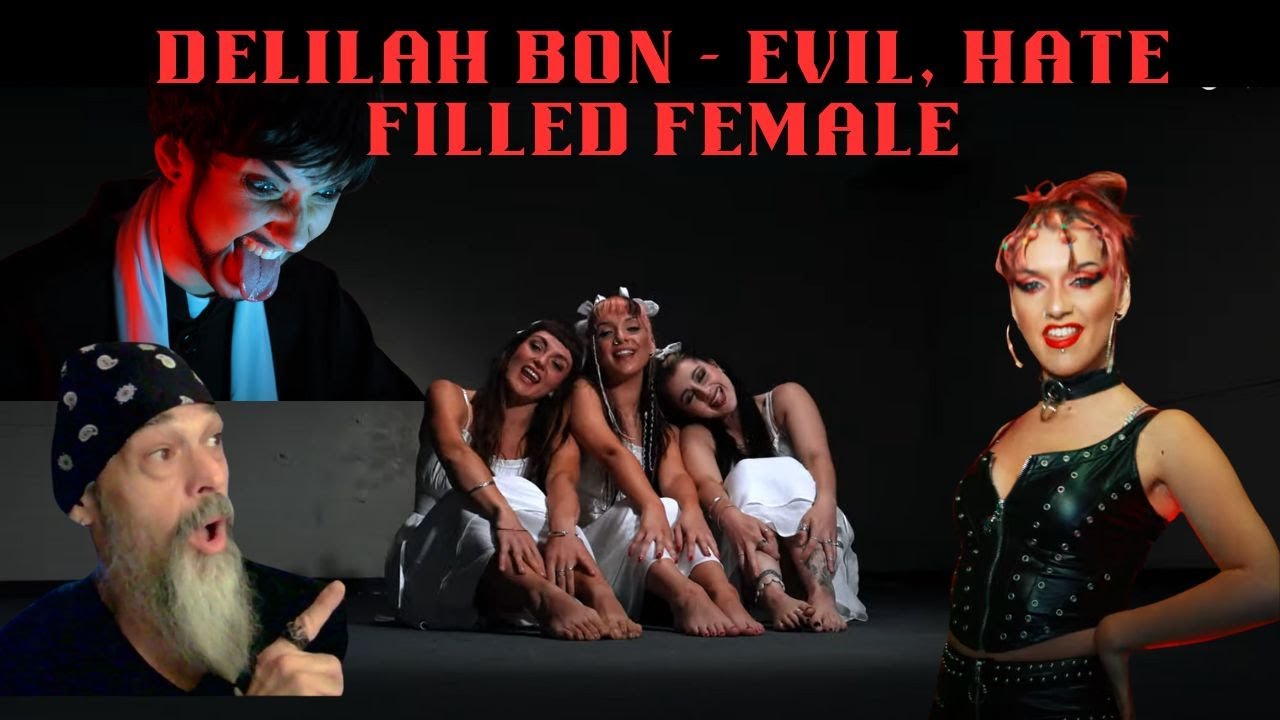 Delilah Bon - Evil Hate Filled Female (OMV) - WOW! Intense! This drop is FIRE! Metal Musician reacts
