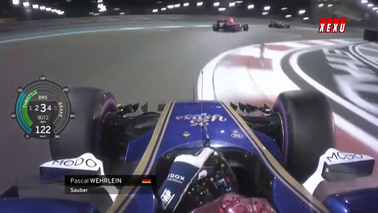 F1 2017 Abu Dhabi | Pascal Wehrlein Vs Romain Grosjean | Onboard Battle