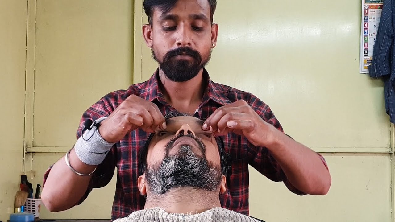 Sloth Barber, the master of Knuckle cracking relaxing head massage | Indian Massage