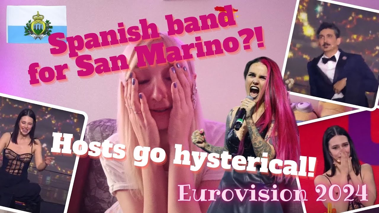 SAN MARINO - REACTION - Megara '11:11' I EUROVISION 2024: exhausted hosts, script troubles - OMG!