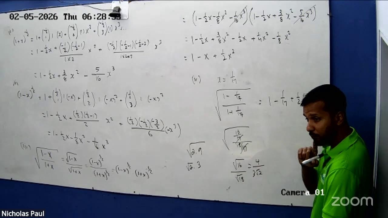 Unit 2 Pure Mathematics Binomial expansion 2
