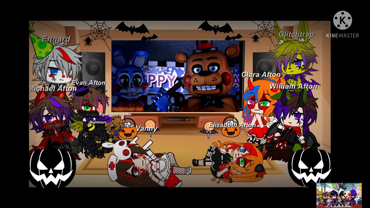 Afton Family react to this is Halloween song (Gacha Club)