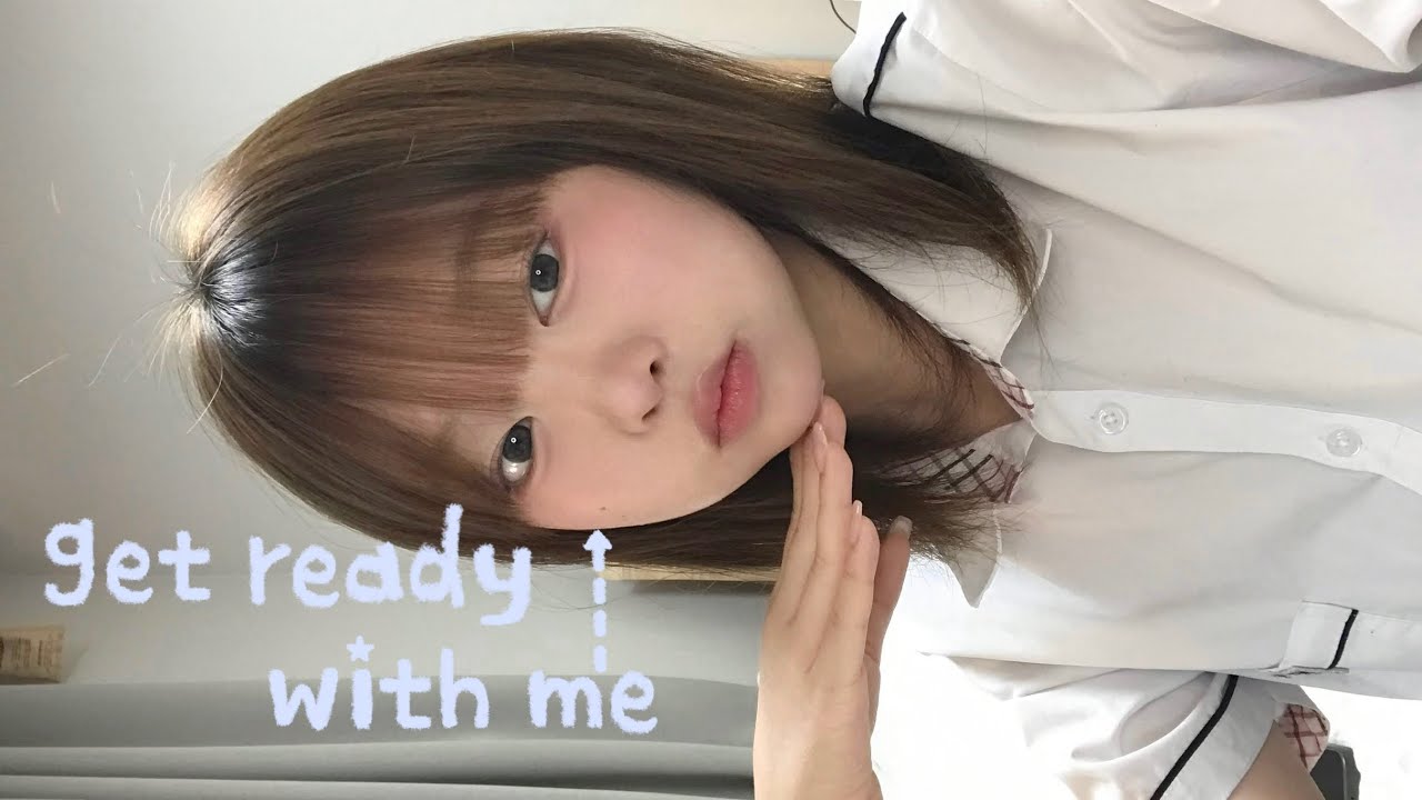 등교grwm(+앞머리 자르기, 고데기 방법)