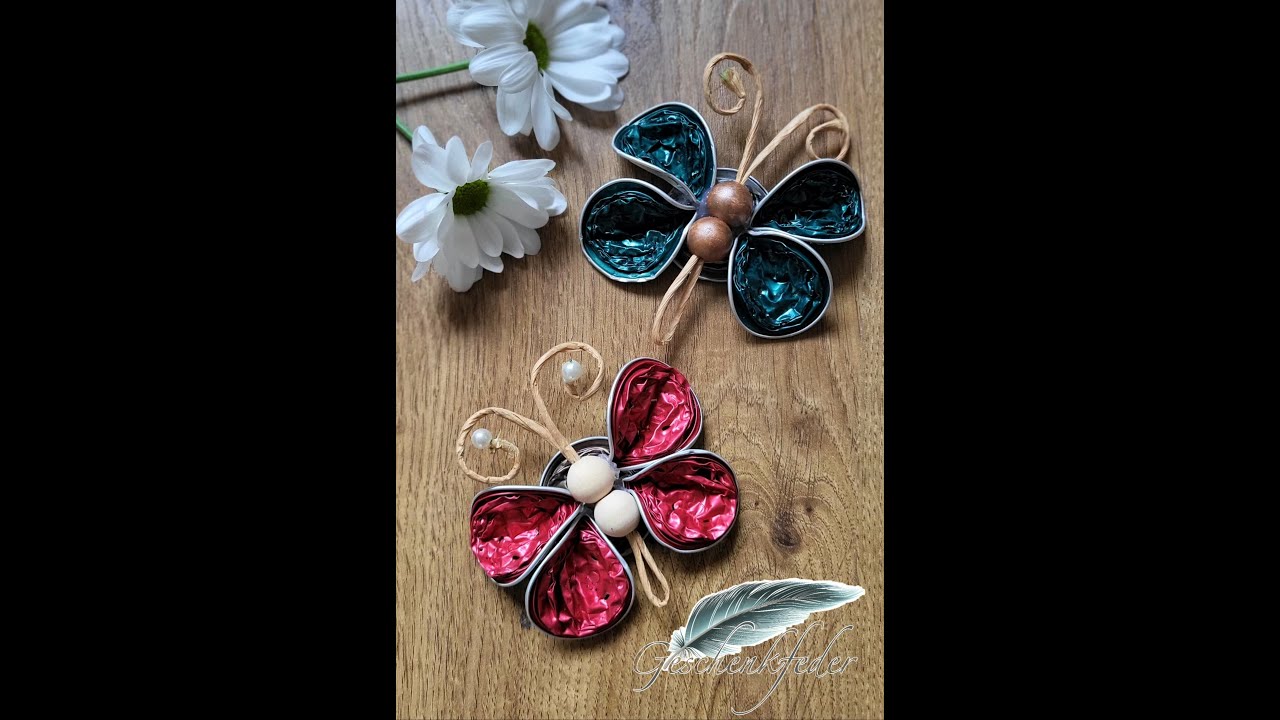 Schmetterlinge aus Nespressokapseln | 624. DIY-Kreativ-Idee