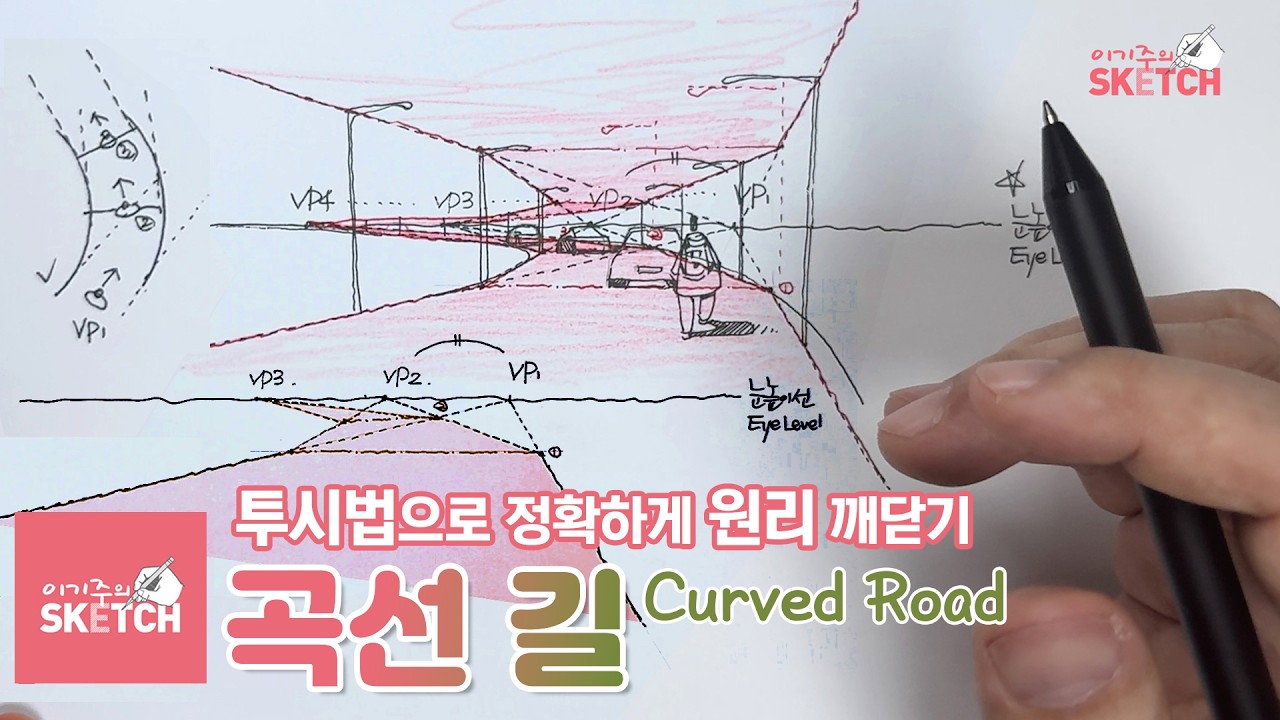 평평한 길이 왜 자꾸 언덕이 될까? 곡선 도로 완벽하게 그리는 법 / 그림이 어색했던 이유: 당신이 놓치고 있는 ‘눈높이 선’의 중요성