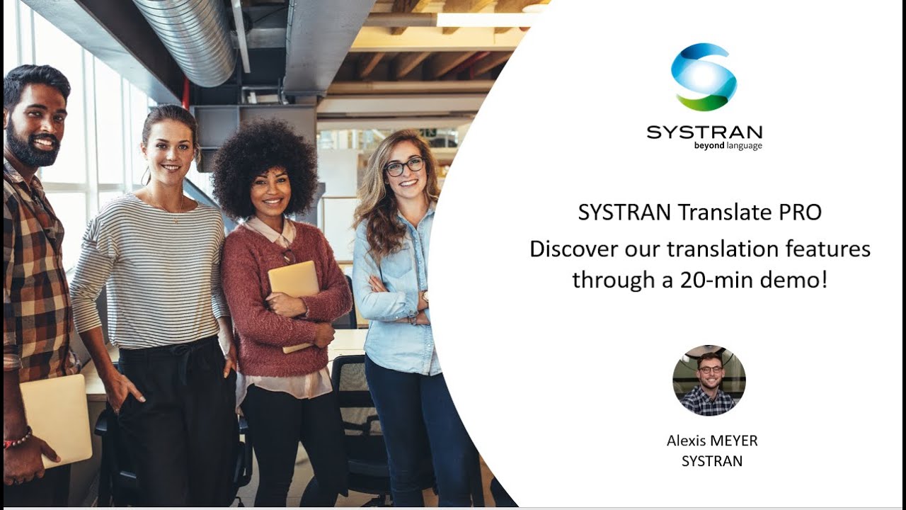 Live Demo of SYSTRAN Translate PRO