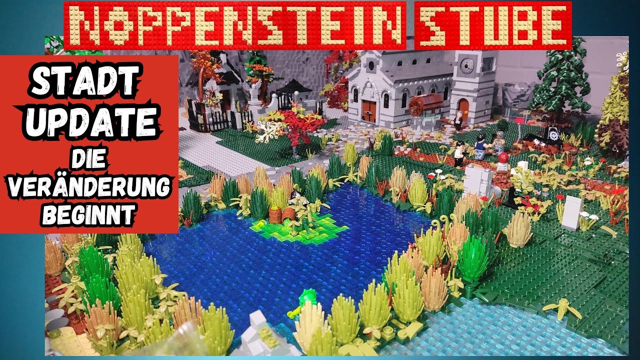 Meine Noppenstein Stadt Teil 43 | Update! Es geht weiter mit dem Umbau | Der See wächst