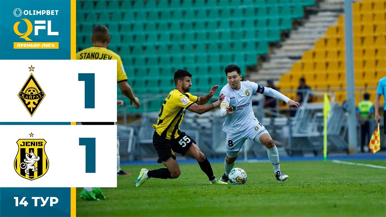 Қайрат 1:1 Жеңіс | OLIMPBET QFL Премьер-лига 2024 | 14 тур | Ойынға шолу, 14.07.2024