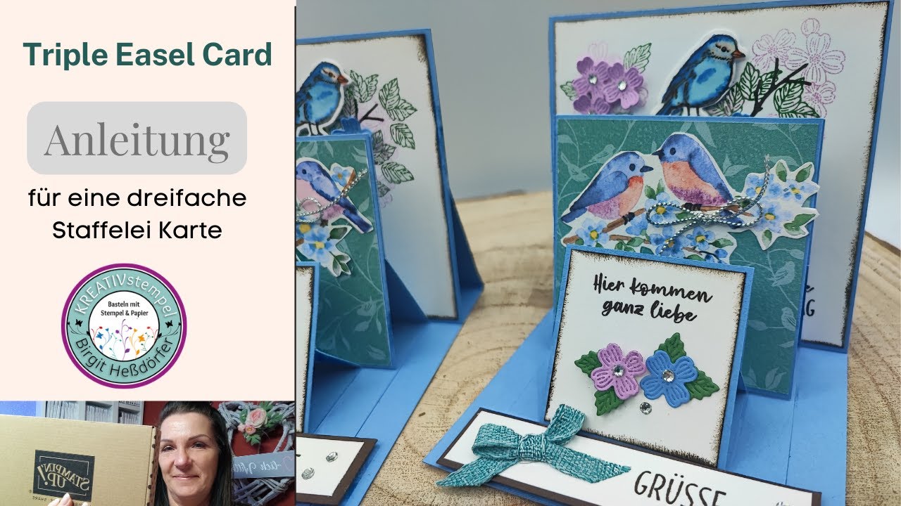 Anleitung Triple Easel Card / 3-fache Staffelei Karte