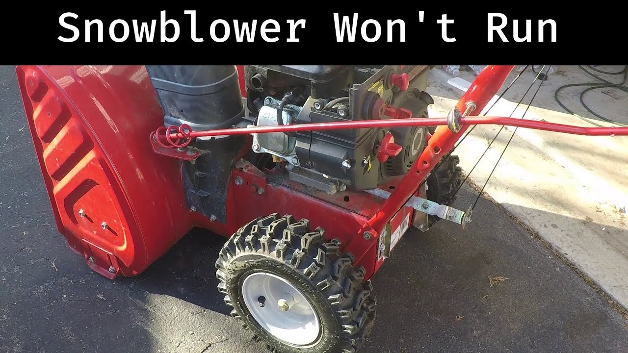 Troy Bilt 2410 Won't Start After Sitting All Summer - Part 1