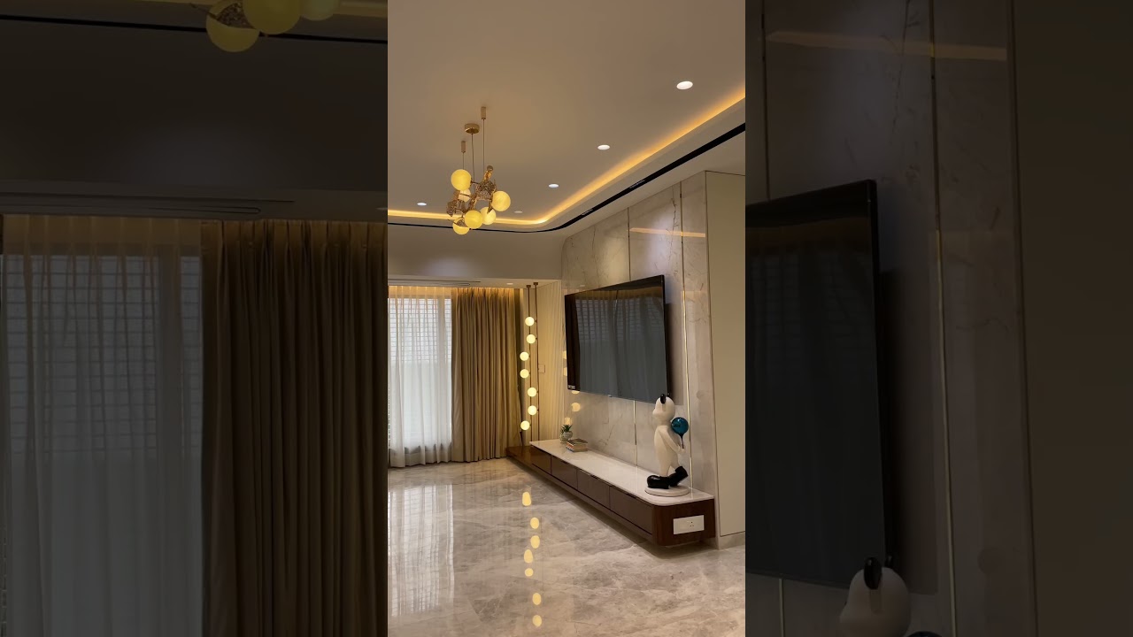 Living Room Decor Lights ✨| #light #livingroom #livingroomdesign #earthyshades #interior #lighiting