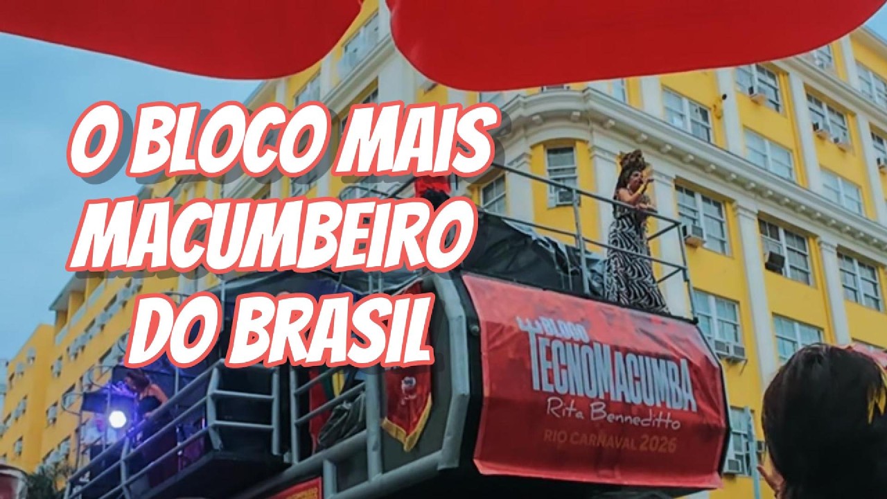 ENERGIA PURA! Rita Benneditto animando a MULTIDÃO no trio elétrico | BLOCO TECNOMACUMBA 2026