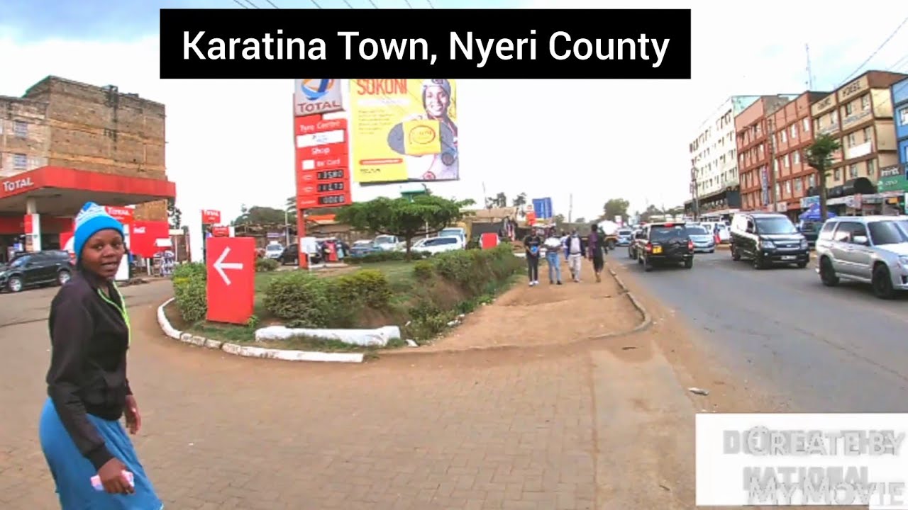 Город Каратина, округ Ньери, очень быстро растет, КЕНИЯ 🇰🇪.