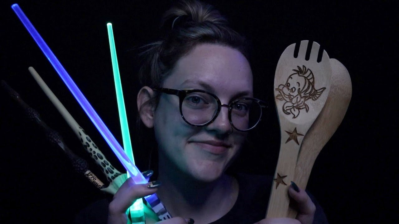 ASMR 30+ Mins of Face Scanning with Random Objects - tongue clicking, camera covering