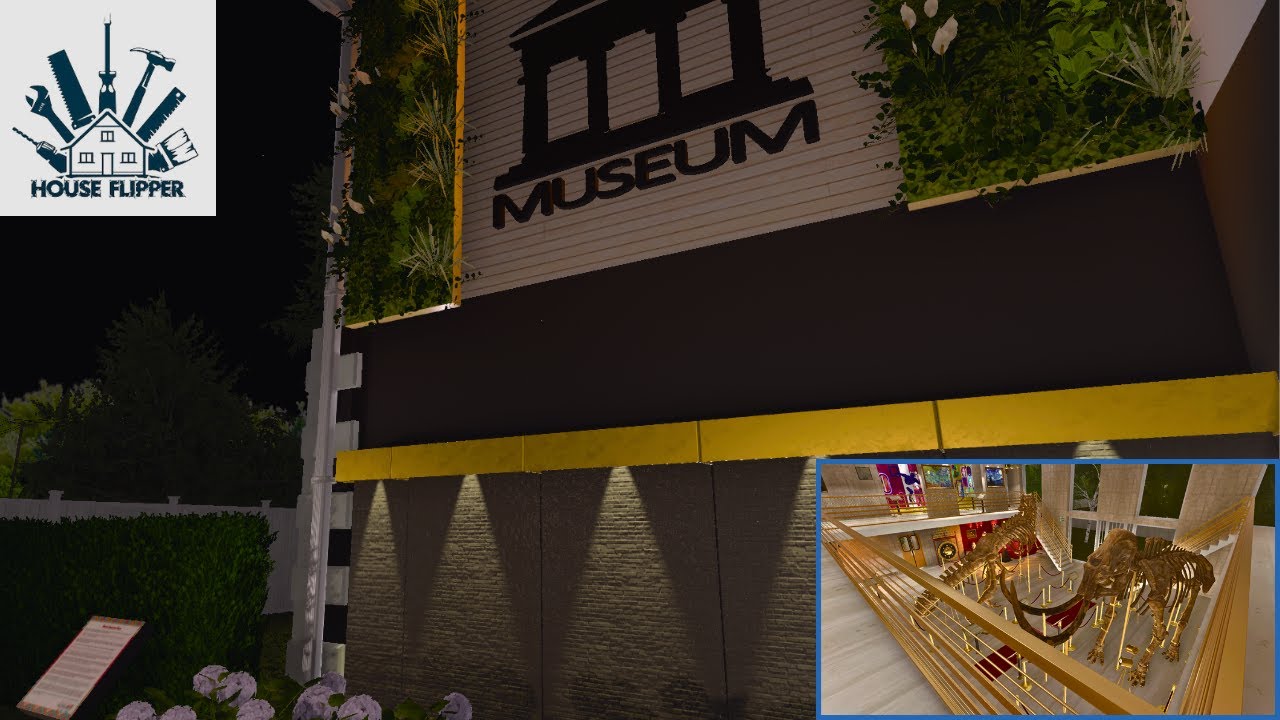 HOUSE FLIPPER a night at the museum SPEED BUILD BEFORE AND AFTER
