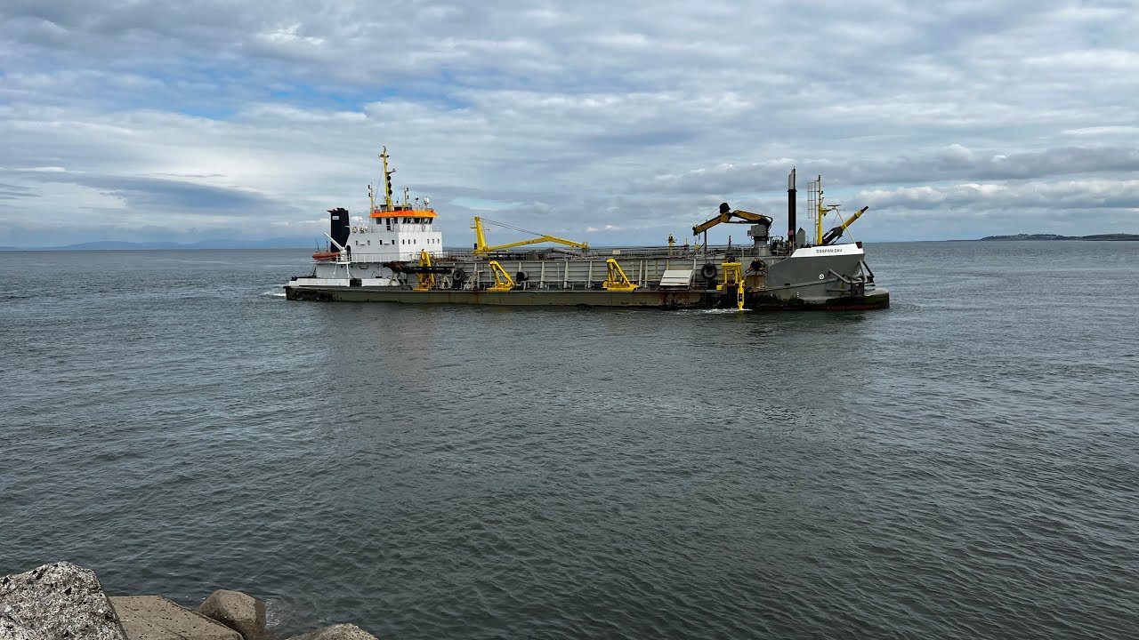 Workington Port and Beach - Irish Sea - Workington - Cumbria- Northern England
