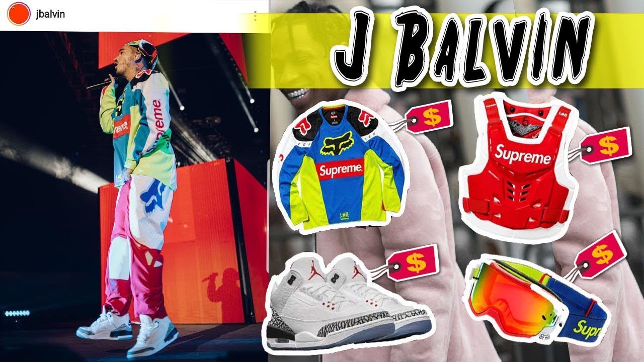 el COLOMBIANO que VISTE MÁS CARO que GUCCI 🔥J Balvin FOX X SUPREME🔥, cuánto cuesta su outfit?🔥