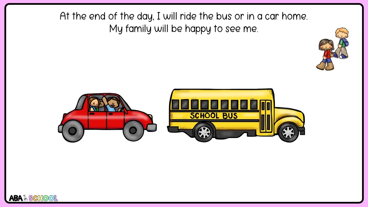 Going to school social story - Preschool Back to school activity