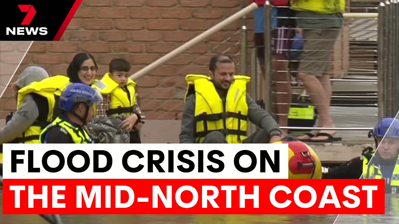 Dramatic rescues as historic floods hit new south wales | 7NEWS