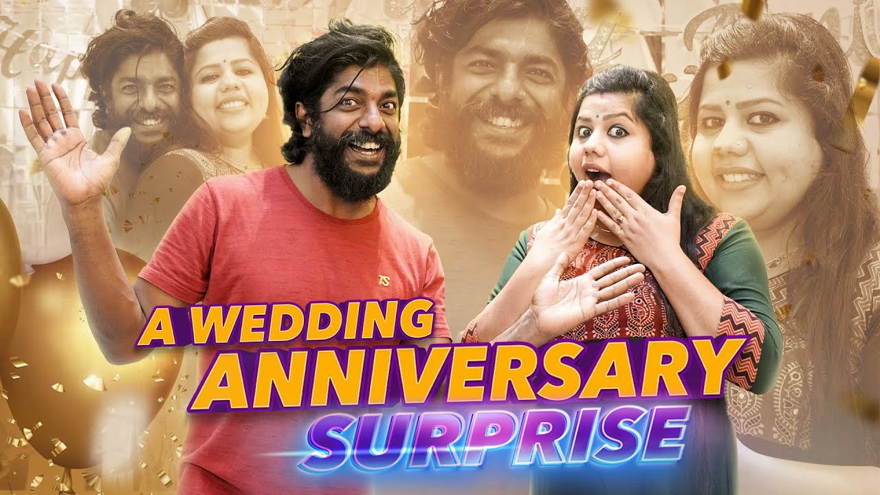 കുട്ടിമാമാ ഞാൻ ഞെട്ടി മാമാ😂😍| Sreekumar Surprised me | A wedding Anniversary Surprise Vlog