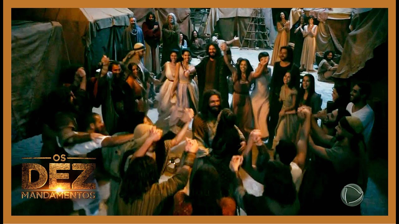 Hebreus festejam pelas bençãos de Deus no deserto | OS DEZ MANDAMENTOS