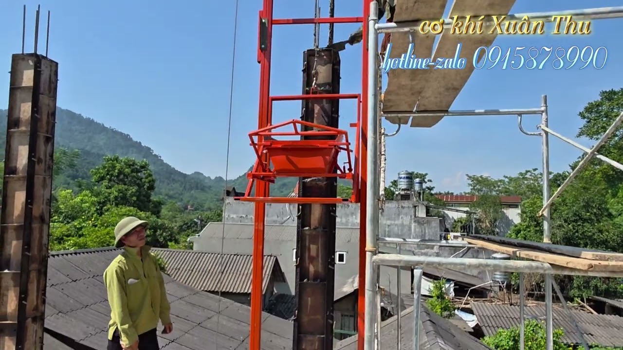 Giải pháp đổ cột bê tông kết hợp vận chuyển vật liệu nhanh chóng, hiệu quả nhất 