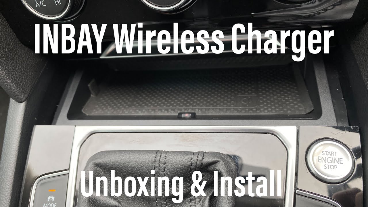 Unboxing & install of the INBAY pocket wireless charger / charging compartment  Volkswagen Passat B8