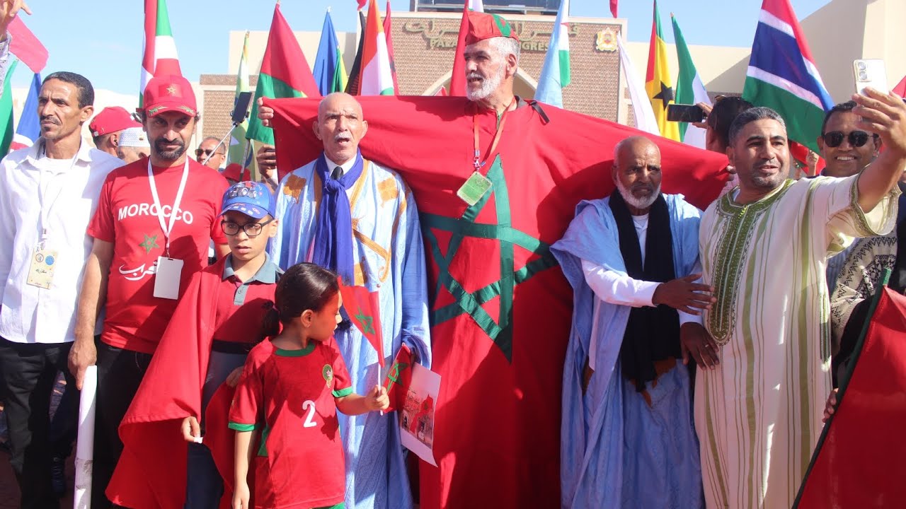 إختلطت الوجوه والفرحو واحد الصحراء مغربية 🇲🇦
