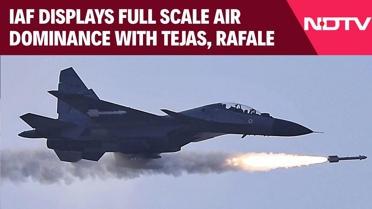Vayu Shakti: IAF Displays Full Scale Air Dominance With Tejas, Rafale, Sukhoi, Chetak, Apache & More