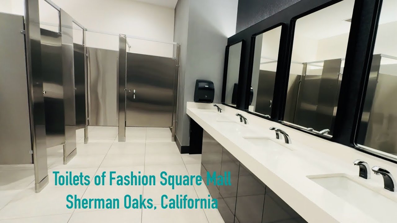 Compilation: Toilet Flushes of Sherman Oaks Mall, Westfield Fashion Square, California, USA