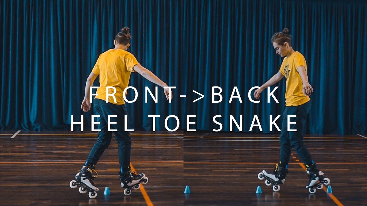 HOW TO SKATE TUTORIAL: FRONT TO BACK HEEL TOE SLALOM WHEELING  - LORENZO GUSLANDI