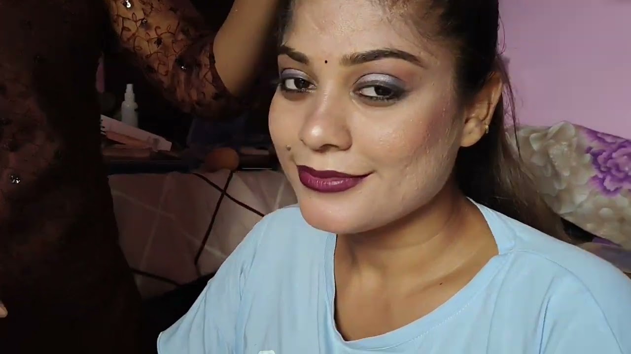 Student practice makeup hair style#plz_subscribe_my_channel 