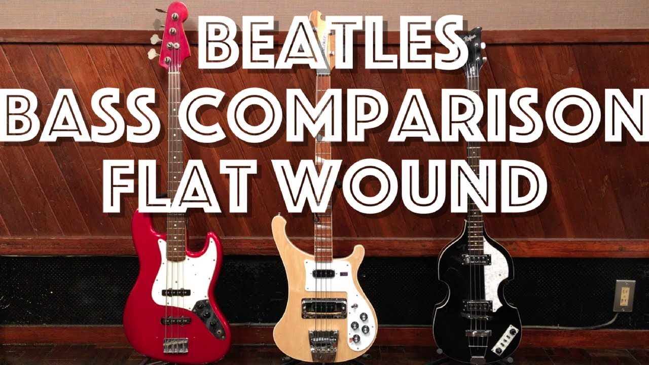 Beatles Bass Comparison / ビートルズのベース弾き比べ (Rickenbacker vs Hofner vs Jazz Bass)