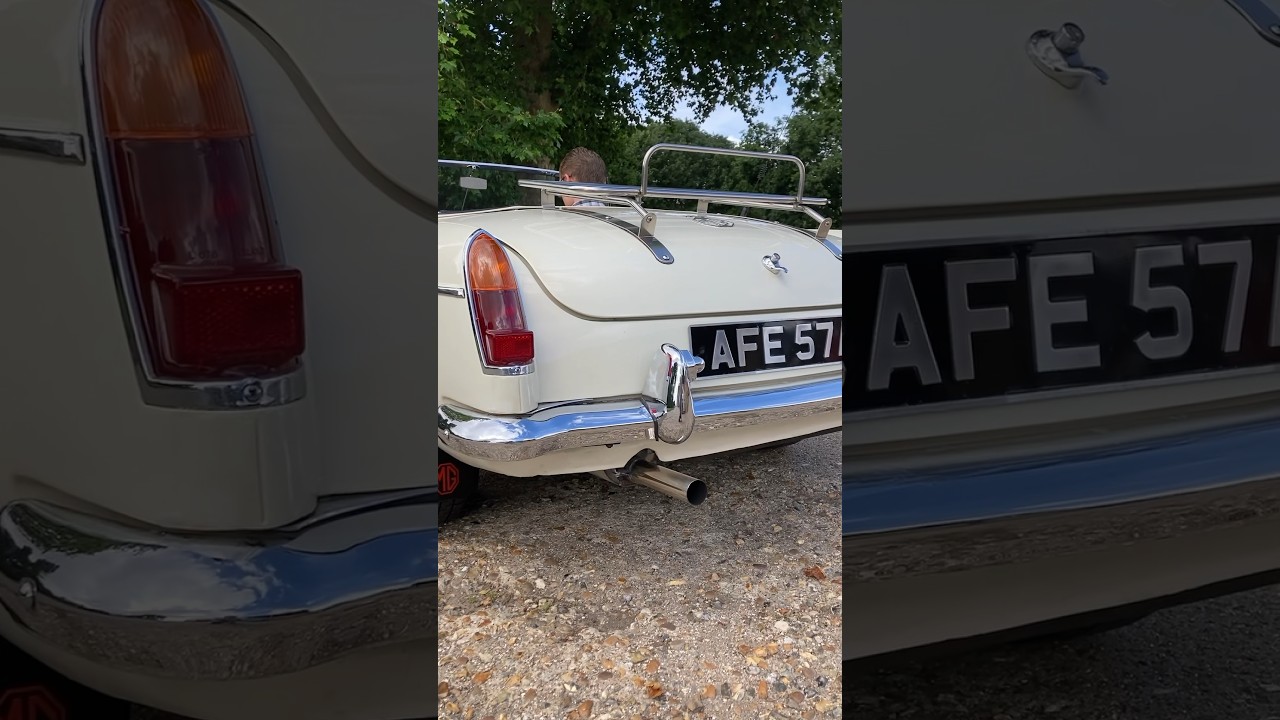 How does a 1.8 Litre Sound SO GOOD?! MGB Engine Revs #classiccars #mg #shorts #classiccar
