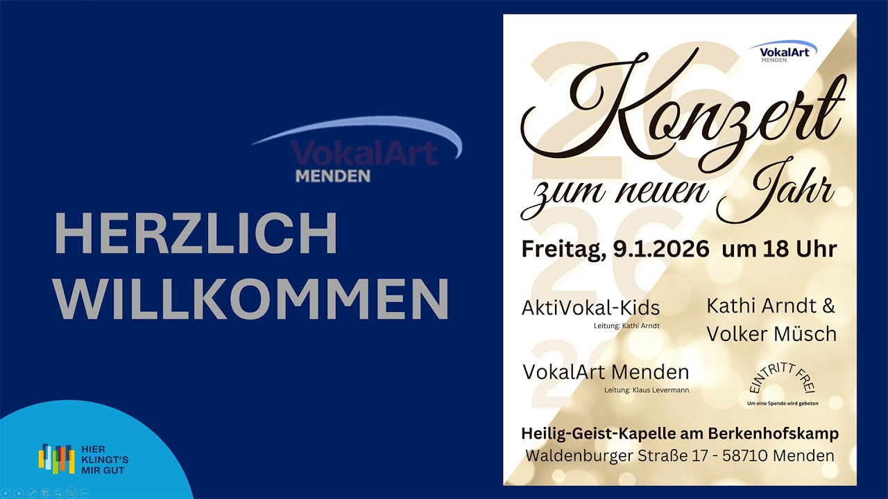 VokalArt - Konzert zum neuen Jahr / 09.01.2026 / 18 Uhr